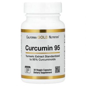 California Gold Nutrition, Curcumine&nbsp;95, 30&nbsp;capsules v&eacute;g&eacute;tales (500&nbsp;mg pi&egrave;ce)