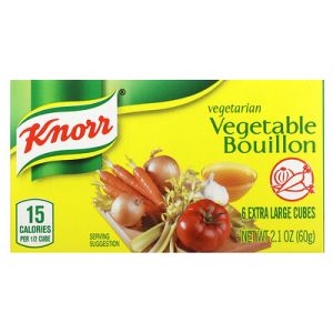 Knorr, Bouillon de légumes végétarien, 6 cubes extra larges, 60 g