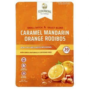 Cederberg Tea Co, Rooibos, Caramel et mandarine, Sans caféine, 30 sachets de thé, 60 g