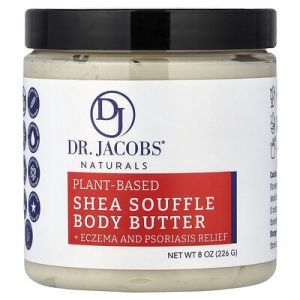 Dr. Jacobs Naturals, Beurre corporel souffl&eacute; au karit&eacute; d'origine v&eacute;g&eacute;tale, Sans parfum, 226 g