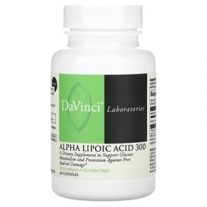 DaVinci Laboratories, Acide alpha-lipo&iuml;que 300, 300 mg, 60 capsules