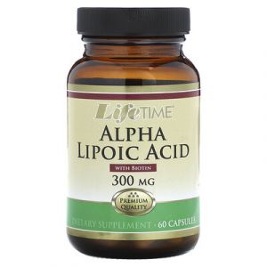 LifeTime Vitamins, Acide alpha-lipo&iuml;que, 300&nbsp;mg, 60&nbsp;capsules