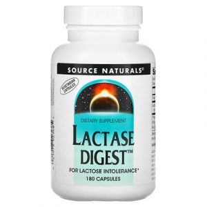 Source Naturals, Digestion de lactase, 180 capsules