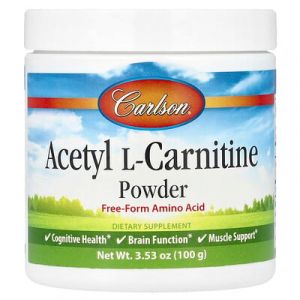 Carlson, Poudre d'ac&eacute;tyl-L-carnitine, 100 g