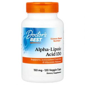 Doctor's Best, Acide alpha-lipo&iuml;que&nbsp;150, 150&nbsp;mg, 120&nbsp;capsules v&eacute;g&eacute;tales