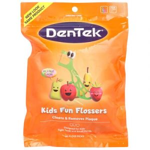 DenTek, Soie dentaire amusante pour enfants, Fruits sauvages, 90 cure-dents