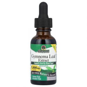 Nature's Answer, Extrait de feuille de Gymnema, Sans alcool, 1000 mg, 30 ml