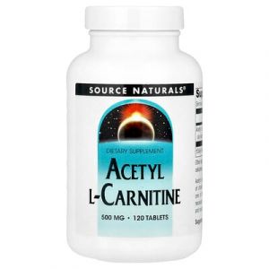 Source Naturals, Acétyl-L-carnitine, 500 mg, 120 comprimés