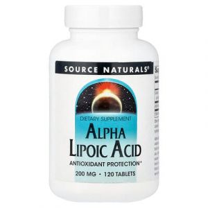 Source Naturals, Acide alpha-lipo&iuml;que, 200&nbsp;mg, 120&nbsp;comprim&eacute;s