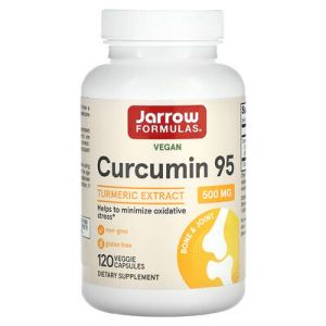 Jarrow Formulas, Curcumine&nbsp;95, Extrait de curcuma, 500&nbsp;mg, 120&nbsp;capsules v&eacute;g&eacute;tales