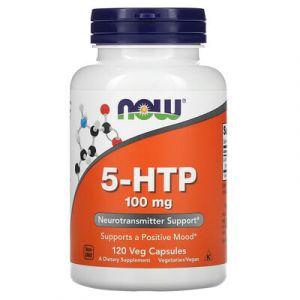 NOW Foods, 5-HTP, 100&nbsp;mg, 120&nbsp;capsules v&eacute;g&eacute;tales
