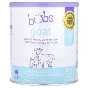 Aussie Bubs, Goat, Formule pour nourrissons avec du fer &agrave; base de lait de ch&egrave;vre en poudre, 0-12 mois, 567 g