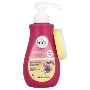 Veet, Cr&egrave;me d&eacute;pilatoire pour la douche, Aloe vera et fleur de violette, 400&nbsp;ml