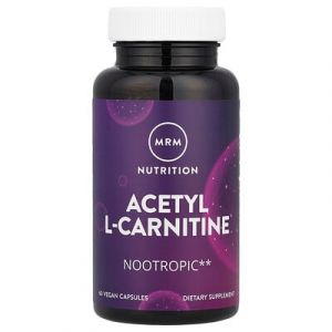 MRM Nutrition, Nutrition, Acétyl-L-carnitine, 60 capsules vegan