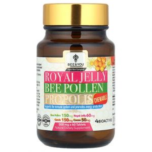 Bee & You, Propolis, Gelée royale à croquer, 60 comprimés