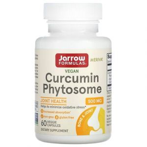 Jarrow Formulas, Phytosome de curcumine, 500&nbsp;mg, 60&nbsp;capsules v&eacute;g&eacute;tariennes