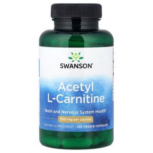 Swanson, Acétyl-L-carnitine, 500 mg, 100 capsules végétariennes