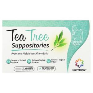 NutraBlast, Suppositoires au tea tree, 12 suppo- sitoires vaginaux
