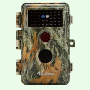 Caméra de Chasse Nocturne Vision 64MP HD 1296P,Détection de Mouvement PIR de 70° No Glow Invisible,Étanche IP66|A252 Vert
