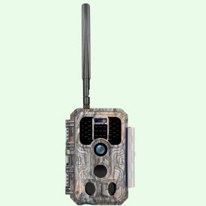4G LTE Caméra de chasse 48MP 1296P avec carte SIM et 32GB SDCard Nocturne No Glow Invisible Infrarouge Détecteur de Mouvement | A390G Gris