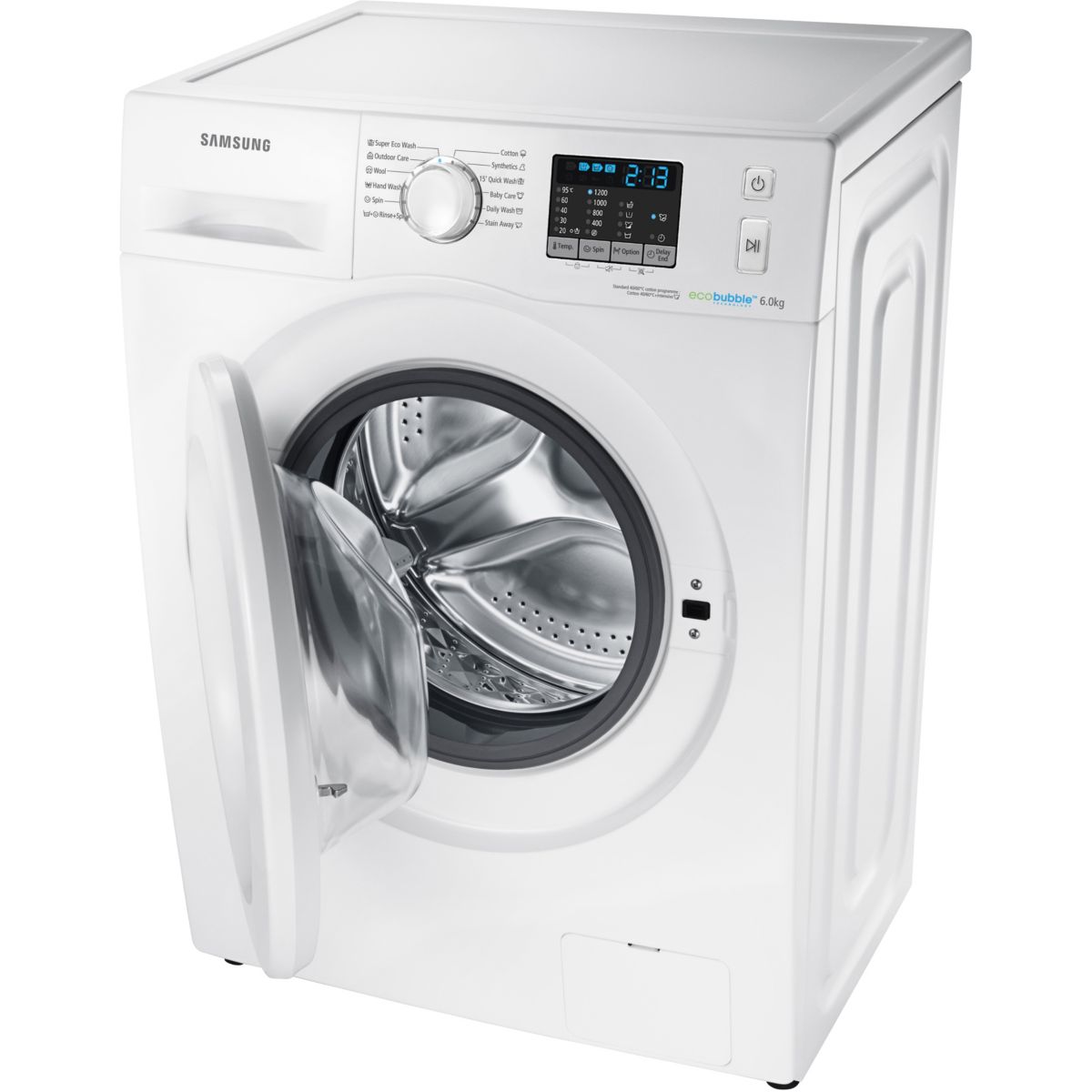 Samsung WF60F4E0W2W - Lave linge frontal Eco Bubble 6 kg - Comparer ...