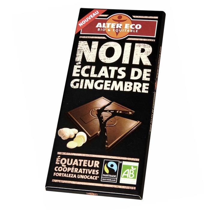 Chocolat bio noir écorces d'orange ALTER ECO : la tablette de 100 g à Prix  Carrefour