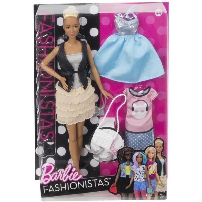 Mattel Barbie Fashionistas et tenues 44 (DTF07) - Comparer avec Touslesprix.com