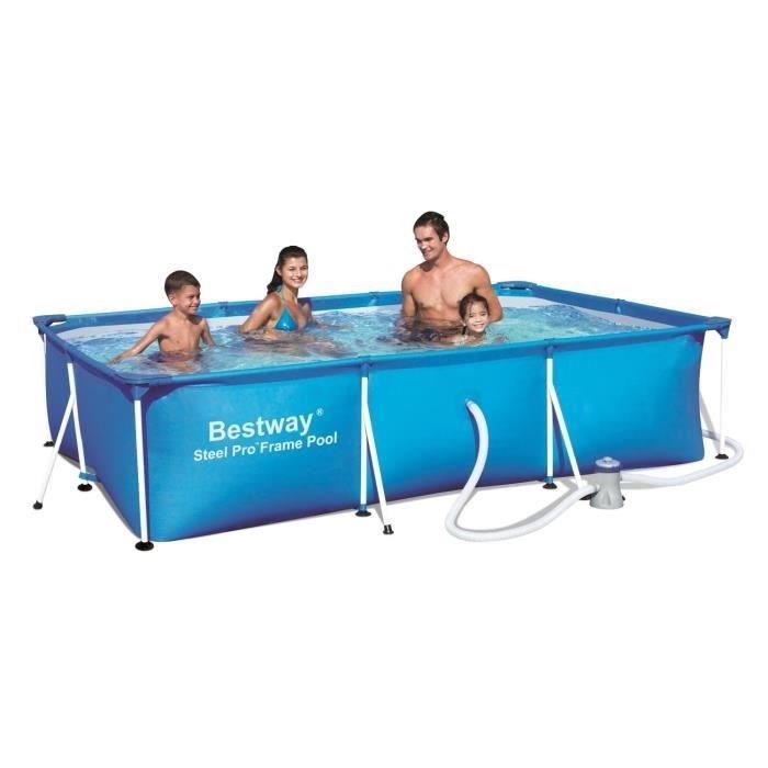 Bestway Splash Frame Pool Piscine Rectangulaire Tubulaire 3x201x0
