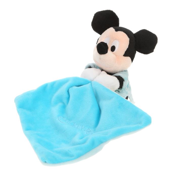 Disney - Peluche Mickey avec mouchoir brille dans la nuit 18 cm Nicotoy