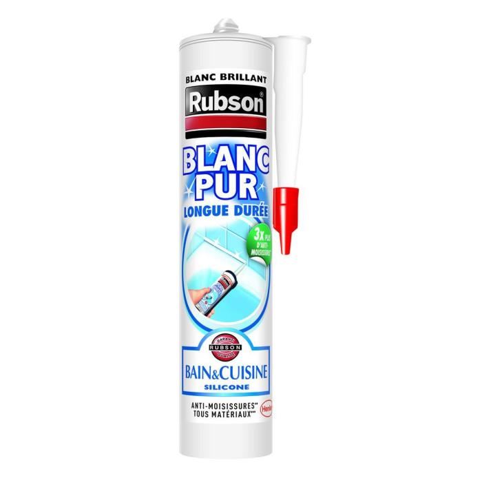 Mastic Silicone Sanitaire Forever White - 295 Ml - Blanc - Pour Joint étanche Salle De Bain, Cuisine