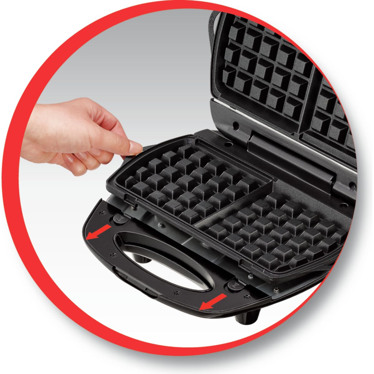 Moulinex SJ615612 - Gaufrier croque monsieur Break Time - Comparer avec ...