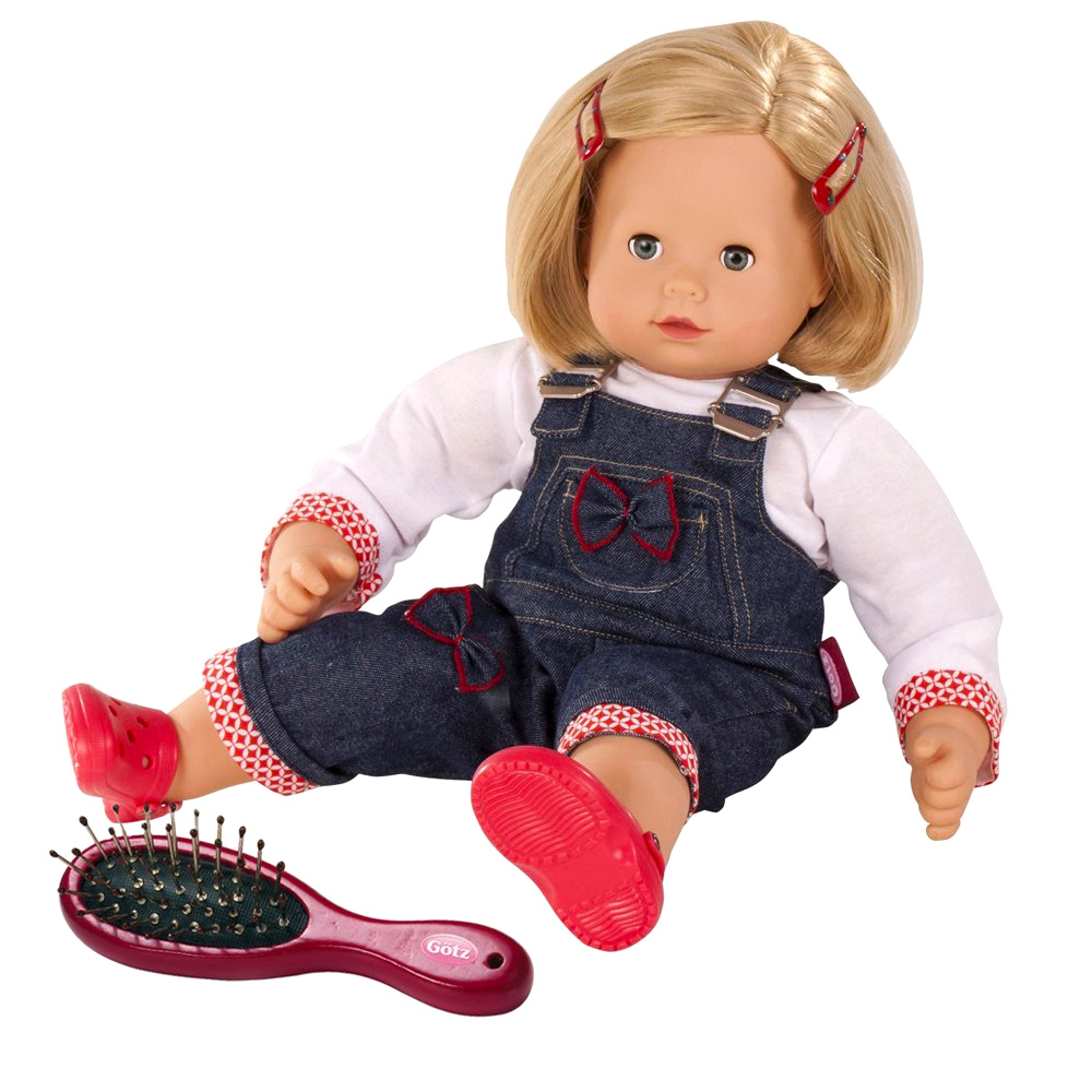 poupon avec cheveux au corps souple