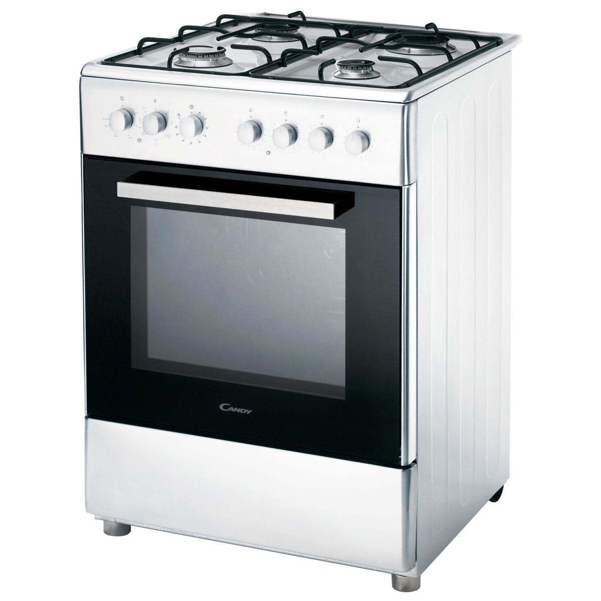 Candy Cbcg6 543 Cuisiniere Mixte 4 Foyers Gaz Avec Four