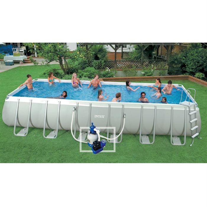 Intex 54978fr Piscine Hors Sol Tubulaire Rectangulaire Ultrasilver
