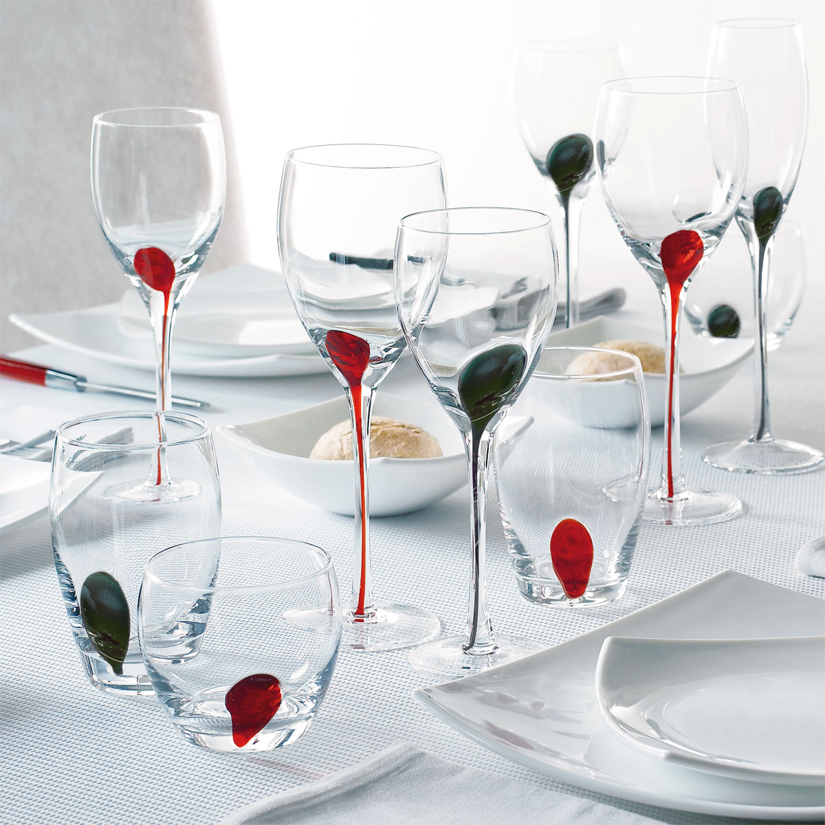 Luminarc 4 verres à pied Drip