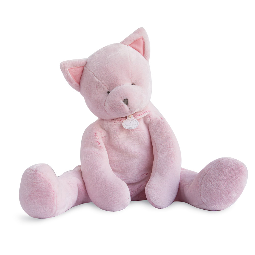 doudou et compagnie chat rose