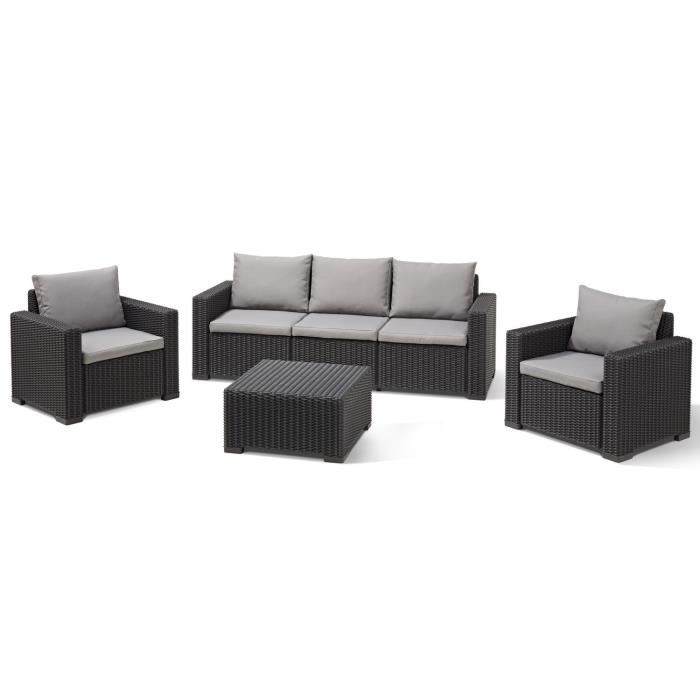 Allibert Salon De Jardin California 5 Places Aspect Rotin Rond - Comparer Avec Touslesprix.com Allibert Salon De Jardin California 5 Places Aspect Rotin Rond - Comparer Avec Touslesprix.com