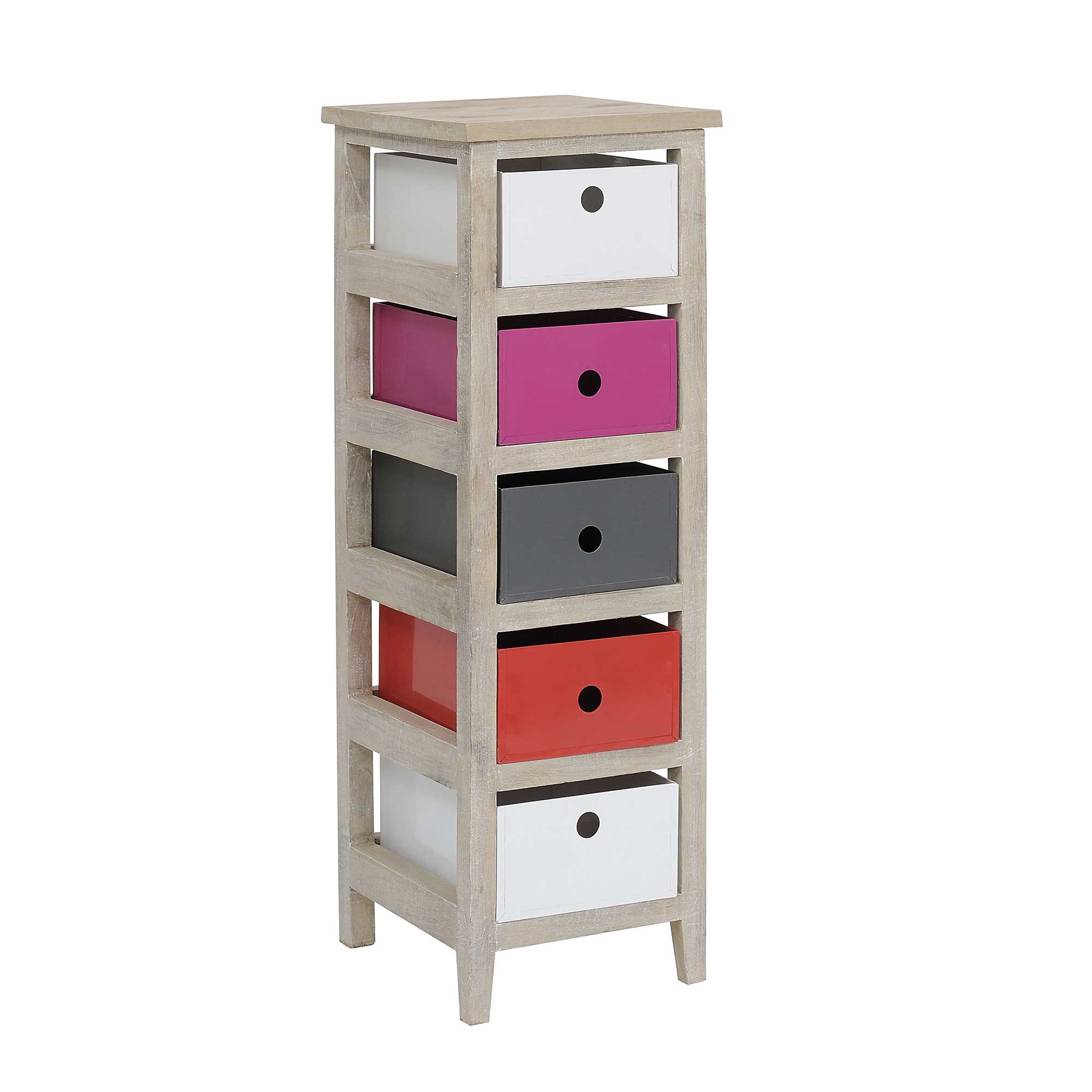 Jardin d'Ulysse Meuble d'appoint Claudine 5 étagères en manguier