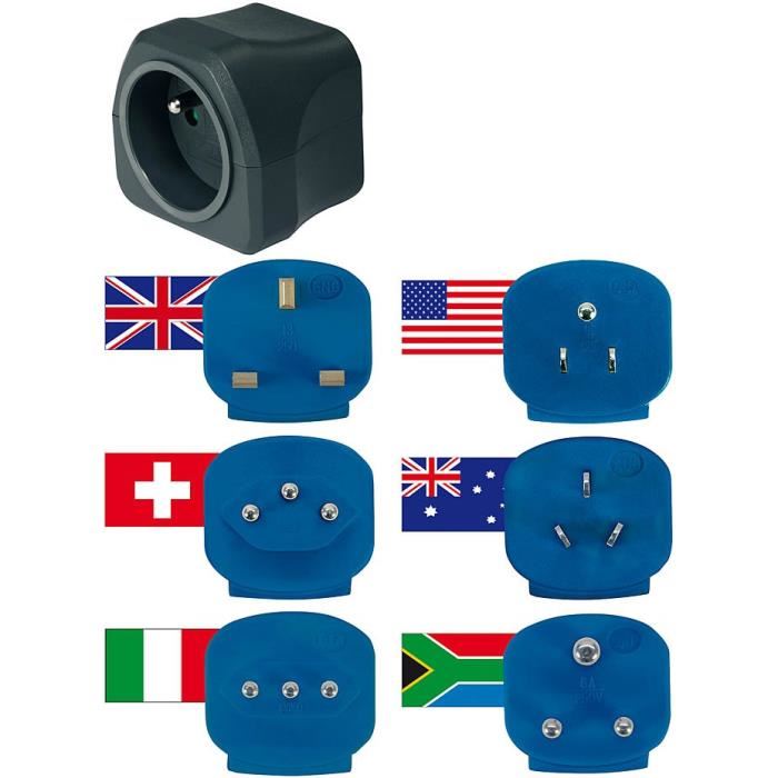 Brennenstuhl 1508064 adaptateur secteur de voyage Comparer avec