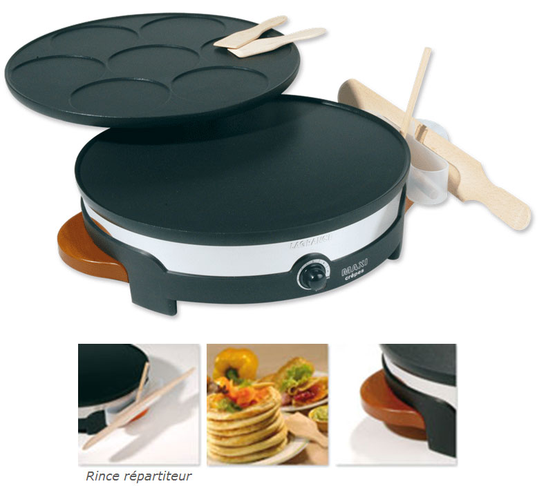 Lagrange 109006 Duo de Crêpes Crêpière électrique 35cm et minicrêpes